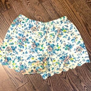 Anthropologie floral shorts